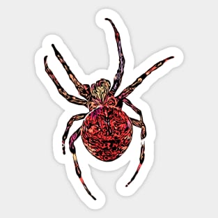 Red Spider Fierce Orb-Weaver Sticker